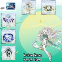 Genshin Impact Anime Acrylic Figure Stand Two Forms Columbina ZIBAI Durin Flins Lauma Skirk Illuga Jahoda Dual Form Stand