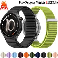18mm 20mm 22mm Wave Nylon Strap For Oneplus Watch 4/3/2/2R/Lite Sport Bracelet Wristband For OPPO Watch X3/X2 mini/X/S Watchband