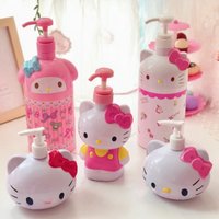 Sanrio Hello Kitty High-Capacity Soap Bottle Dispenser Kawaii Anime Liquid Distribution Bathroom Supplies Toy Figure