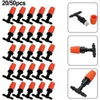 20/50pcs Micro Drip Adjustable Irrigation System Watering Sprinklers Emitter-Drippers