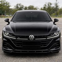 Max Style Gloss Black Przedni Splitter Zderzaka, Dyfuzor, Canards do VW Arteon R-line 2021-2025 (wersja po liftingu), Bodykit Tuning