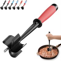 The New Design Nylon Meat Chopper for Ground Beef, Heat Resistant Meat Masher for Hamburger Meat, 5 Curved Blades