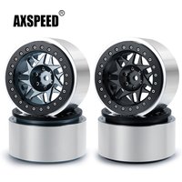 AXSPEED 2.9inch Beadlock Metal Alloy Wheel Rims for Axial SCX6 AXI05000 Wrangler AXI05001 Trail Honcho 1/6 RC Car Upgrade Parts