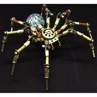 Spider Metal Assembly Model Building Kit for Kids Adults 3d Mechanical insects Assemble handmade ornaments Birthday gift