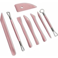 Multi-color plastic clay knife Polymer clay tool 8-piece clay embossing tool Plastic pottery tool