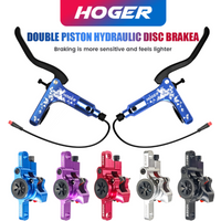 HOGER E-Bike MTB Hydraulic Disc Brake Set Electric E Scooter Power Control Shifter Bicycle Brakes 160mm rotors Aluminum Alloy