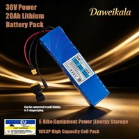 36V 20Ah 720Wh Lithium-Akku-Pack, 10S3P Hochleistungs-Lithium-Ionen-Zellen, langlebige Energie für E-Bikes, Roller, Energiespeicher, Geräte, fortschrittlicher BMS-Überlade- und Überstromschutz,