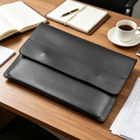 Horizontal Lightweight PU Leather 13/14/15/16 inch Laptop Bag Simple Magnetic Buckle Sleeve For MacBook Air 13.6" Pro 14 16.2"