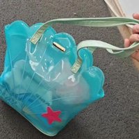 Cute Shaped PVC Shoulder Bag Transparent Summer New Style Ins High Aesthetic Value Travel Handbag for Girls Daily Use