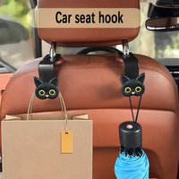 Black Cat Car Rear Seat Cute Hook, Interior Rear Seat Hook Back Hook Multi functional