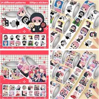 500Pcs Tamon's B-Side Which face does Tamon have now? Creative Cartoon Roll Stickers Decorative Water Cup Journaling DIY Decals