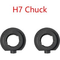 2Pcs H7 Car LED Headlight Bulb Base Adapter Retainer Headlamp Socket Holder Plastic High Temperature Resistance Automobile