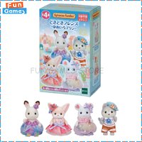 New SYLVANIAN FAMILIES Blind Box Rabbit Vulpes Zerda Mystery Box Anime Figure Collectible Toy Custom Ornament Girl Birthday Gift