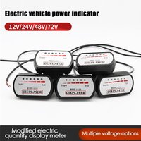 Voltmeter Power Display Battery Capacity Indicator Meter Tester For Electrical Motorcycles Scooter E-Bike 36V48V60V72V Universal