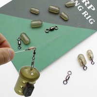 30pcs Fishing Tools Stop Bead Method Feeder Swivel Carp Hair Rig Anti Tangle Hook Stop Beads End Tackle Carp Fshing Accessories