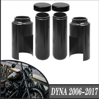 For Harley Dyna Super Glide Street Bob Wide Glide Fat Bob Low Rider 2006-2017 Motorcycle Front Fork Caps Shock Absorber Cover
