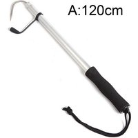 Goture Portable 60/120cm Telescopic Fishing Gaff with Stainless Fish Spear Hook Gripper No Slip EVA Handle Tackle Accessory
