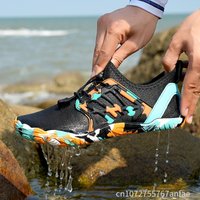 New Men Women Water shoes Upstream Wading Swimming Barefoot Five Fingers Aqua Shoes Colorful Beach Seaside Light Unisex Sneakers