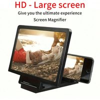 3D Mobile Screen Amplifier - Dual Screen HD Amplifier with Portable Hands Free Stand, Suitable for Smartphones/Tablets, Can Ampl