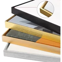 DIY Photo Frame Kit Black Gold Metal Aluminum Alloy Photo Frame for diamond paintings Oil Painting Gallery Home Decoration