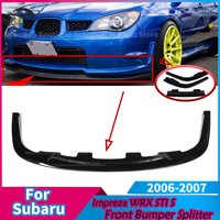 Car Front Bumper for Subaru Impreza WRX STI S204 2006-2007 Spoiler Splitter Diffuser Guard Protector Cover Body Kit Accessories