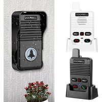 Wireless Voice Duplex Intercom Doorbell 500M Hand Free Two Way Wireless Doorbell Duplex Door Bell for House Home Factory Office