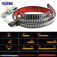 12V 48/60 pouces frein de voiture clignotant LED bande de lampe d'avertissement pour camion pick-up arrière queue en cours d'exécution inverse Double Flash lumières