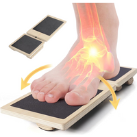 Einzelfuß-Balance-Board, Knöchelstärkungsgerät, Trainingsgerät, verstaucht, rutschfestes Holz, Wackelbrett, Physiotherapie, Haltungskorrektur