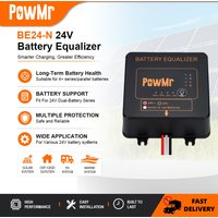 PowMr BE24 balanser akumulatorów 24V z LED, do akumulatorów kwasowo-ołowiowych, możliwość kaskadowania, instalacja solarna, RV.