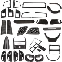 For BMW 5 Series F10 2011-2017 ABS Carbon Fiber Interior Kit Dashboard Console Gear Shift Panel Decoration Cover Trim Stickers