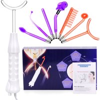 7 in 1 High Frequency Facial Machine Electrotherapy Glass Tube Electrode Wand Beauty Therapy Puffy Acne Spot Wrinkles Remover
