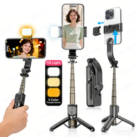 Selfie Stick Tripod 360° Rotating Stable Shooting Handheld Removable Stand for iPhone 15 16 Xiaomi Huawei Portable Photograph