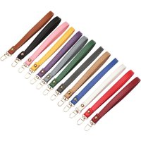 Metal Portable Bag Wrist Strap Wallet Strap Belt Handbag Straps Waterproof PU Leather Replaceable Key Belt Bag Accessories