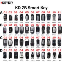 KEYDIY KD Smart Keys ZB Remotes ZB01/02/03/04/05/06/08/10/11/12/15/16/17/21/22/24/27/28/29/31/32/33/34/41 for X2/MAX Programmer