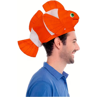 Clownfish hat, fun party women's costume headwear, funny hat, suitable for birthday parties, costume parties, Halloween