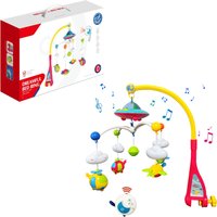 Musical Baby Crib Mobile with 108 Melody Lights Projection for Infants Remote Control Crib Toys for Newborn Mobile for Crib Toys