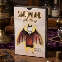 Shadowland Lenormand: A 36-Card Journey Into Shadows and Light | Unique Gothic Ink-and-Watercolor Deck Double-embossed 9*6cm