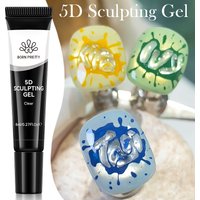 BORN PRETTY 5D Halloween Sculpting Gel Waterproof Intricate Carvings & Shape Molding Flower 3D Gel Semi Permanent Manicure