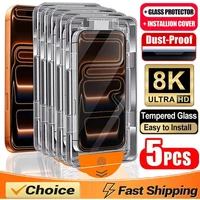 Oleophobic Coating Dust Free Easy Installation Screen Protector Film For iPhone17 16 15 14 13 12 11 Pro Max Mini XR X 15 16 Plus