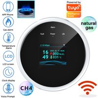 2.4G WiFi Gas Alarm Sensor Combustible Gas Detector Works With Tuya/Smart Life APP Information Push For Home Alarm System