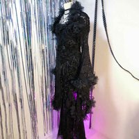 Grunge Hip Hop Eco Punk Rock Harajuku Goth Kawaii Emo Teen 90s Gothic Dress Long-sleeves Trendy Y2K TOPS E-Girls DIY Hand Made