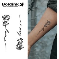 Love in Petals Temporary Tattoo,Lasts To 15 Days New Technology Magic Waterproof Semi Permanent Sticker.