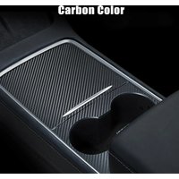 Car Central Control Carbon Fiber Panel Protective Stickers Film For Tesla Model 3 Model Y 2021-2022