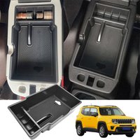 Center Console Glove Storage Tray Armrest Box Organizer for Jeep Renegade 2015 2016 2017 2018 2019 2020 Car Interior Accessories