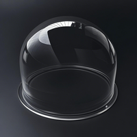 7 Inch Transparent Bubble Dome Protective Cover For Surveillance Camera, 177mm Dome Diameter, 130mm Height