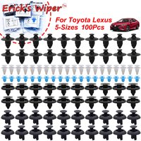 Erick's Wiper 100X Push Pin Rivets Car Trim Panel Bumper Fender Fastener Clips For Toyota Corolla RAV4 Highlander Prius Avensis