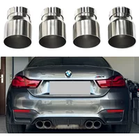M Logo 4 Pcs Stainless Steel Exhaust Tips For BMW F87 M2 F80 M3 F82 F83 M4 Direct Plug Exhaust Tip Muffler Tip Tailpipe Nozzle image 4
