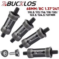 BUCKLOS MTB Bottom Bracket Square Taper BB68 Bicycle BSA 68 Threaded Bottom Bracket 110.5 113 116 118 120 122.5 124.5 127mm