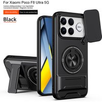 For POCO F8 Ultra Magnetic Stand Slide Camera Protector Case For Poco F8Ultra 5G Shockproof Phone Armor Cover
