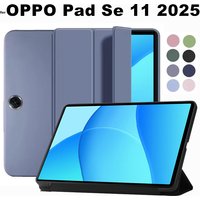 for OPPO Pad Se 11 Inch 2025 Tablet Cover PU Leather Case With Slim Silicon Smart Magnetic Stand Flip Case for OPD2417